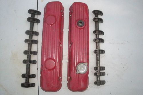 Vintage buick 455 c.i. valve cover set and rockerarm shaft set with bolts