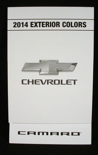 2014 chevrolet camaro  paint color chip brochure - original