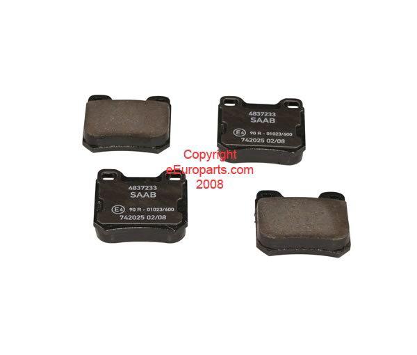 New genuine saab disc brake pad set - rear 4837241