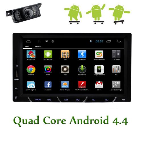 2din 7&#034; in dash android 4.4 quad-core car pc stereo radio 3g-wifi kitkat gps+cam