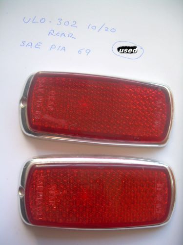 Bmw e9  e10 side marker lenses  rear  red ulo reflectors indicators