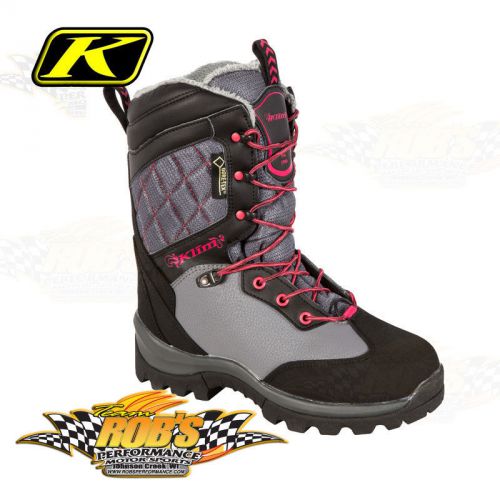 New 2016 klim ladies adrenaline gtx boots dark grey size 10 4085-000-010-601