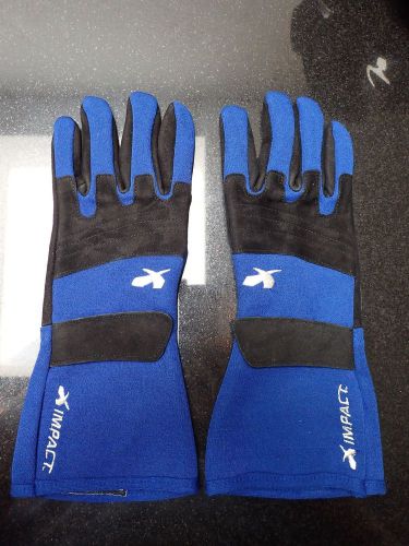 New impact g4 driving gloves xl blue sfi 3.3/5 34000606