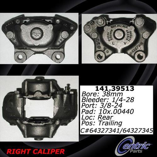 Centric 141.39513 rear brake caliper-premium semi-loaded caliper-preferred