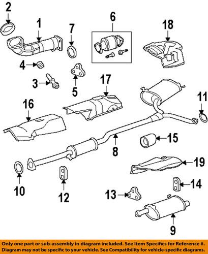 Acura oem 18310sjk305 exhaust-tailpipe extension