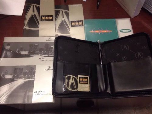 2002 acura tl owners manual set with case