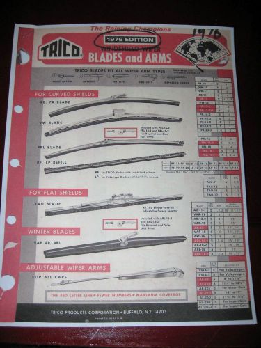 1969 1970 1971 1972 1973 74-76 trico wiper arms_blades specs application catalog