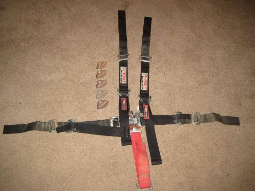 G-force 5 point pro series shoulder harness youth racing safety belts 2&#034; black