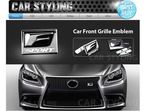 3d metal f sport logo racing rally front hood grille grill badge emblem