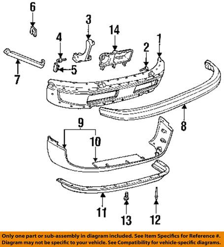 Dodge oem 55076600 front bumper-sight shield