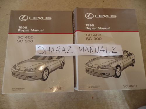 1998 lexus sc400 sc300 service repair manual manuals oem