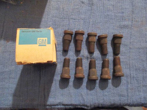 10 nos gm wheel stud hub bolts 1941-1970 oldsmobile jetstar 88 98 d88 police