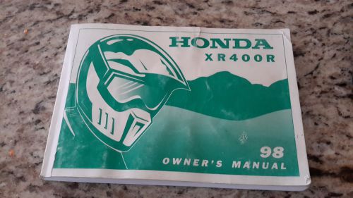 1998 honda xr400 owner&#039;s manual  xr 400 r