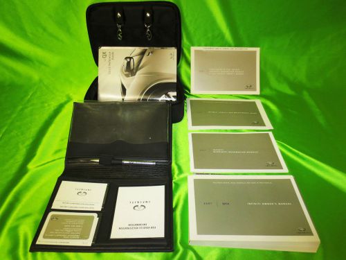 07  infiniti qx56 sedan 10 piece owner&#039;s manual set oem 867qx56ltp55 new tn12-17