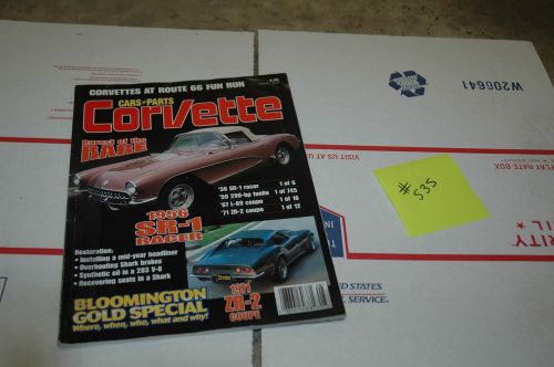 Cars &amp; parts corvette 1956 sr-1 racer vol. 5 # 4 august 2002 (#535)