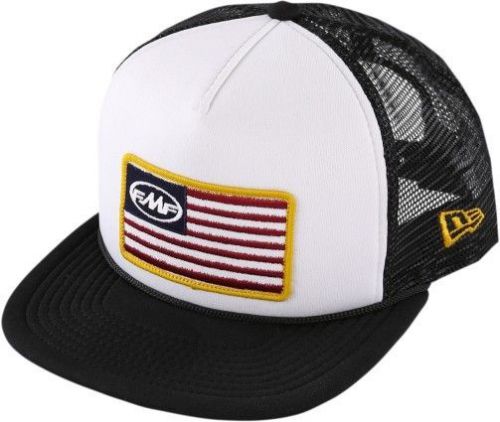 Fmf racing stars and bars mens snapback hat white/black