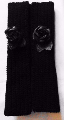 Black on black handmade/hand crocheted seat belt covers