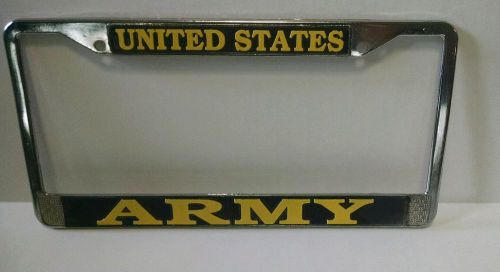Us army license plate frame (chrome metal)