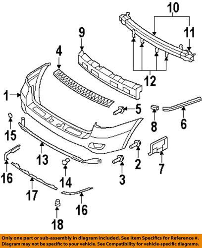 Hyundai oem 866452b000 rear bumper-step