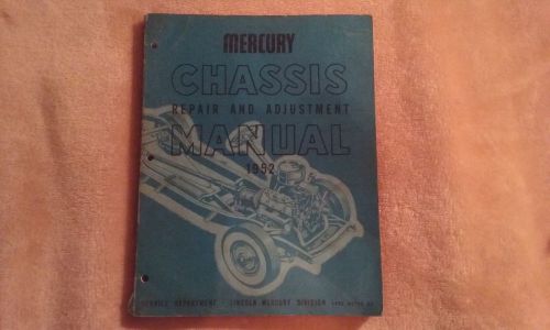 1952 mercury chassis repair and adjustment manual