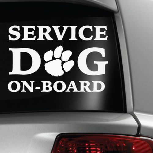 Service dog sticker decal for car