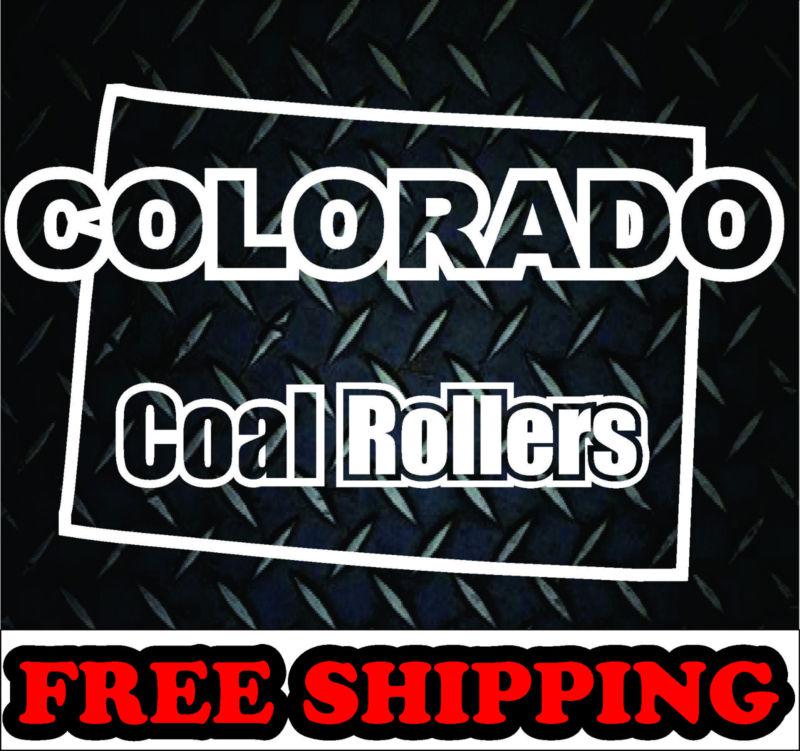 Colorado coal rollers*vinyl decal sticker truck diesel cummins powerstroke