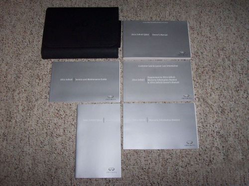 2014 infiniti qx60 qx 60 original owner&#039;s owners user manual book set w/ case