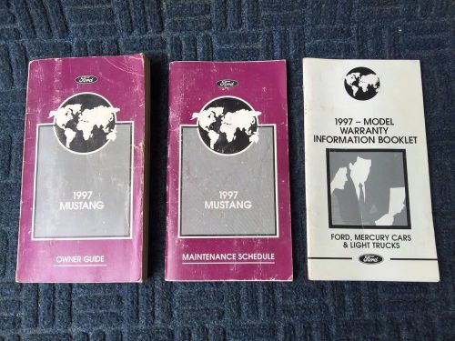 1997 mustang oem owners manual , manuals