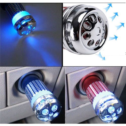 Mini light auto car fresh air purifier oxygen bar ionizer