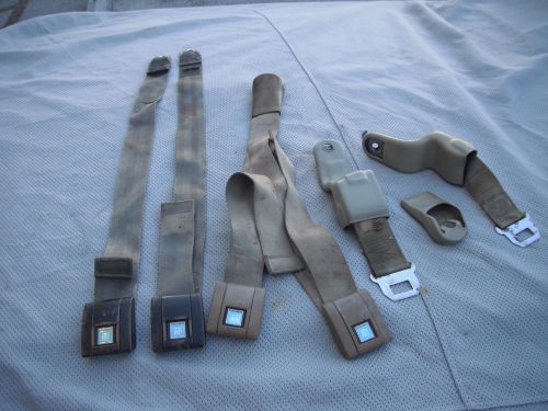 1968 camaro / firebird tan oem seat belts 1967-68-69