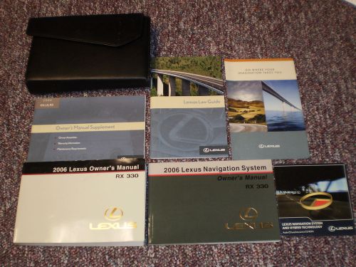 2006 lexus rx 330 suv owners manual books navigation guide case all models