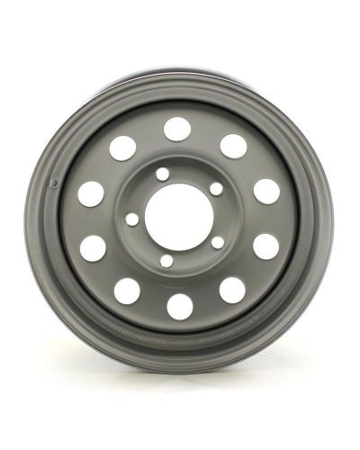 13x4.5 5-lug on 4.5&#034; silver mod trailer wheel-ws309