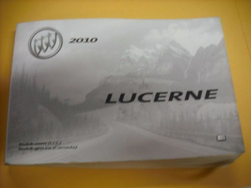 2010 buick lucerne  owners manual