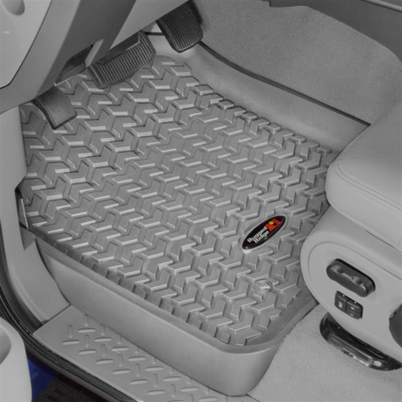 Rugged ridge 84902.07 all terrain floor liner front pair gray