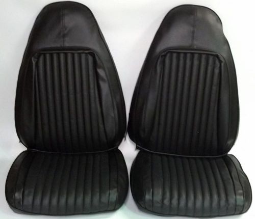 1972 cuda challenger high back bucket seat covers black coachman vinyl pui