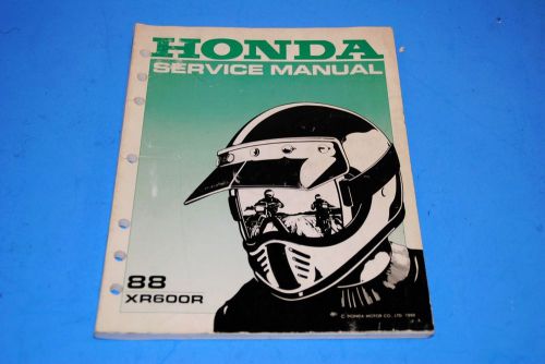 Genuine honda service manual 1988 xr600r vintage used dirt bike motorcycle