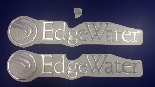 Edgewater boat emblem 22&#034; epoxy stickers resistant to mechanical shocks vinyl