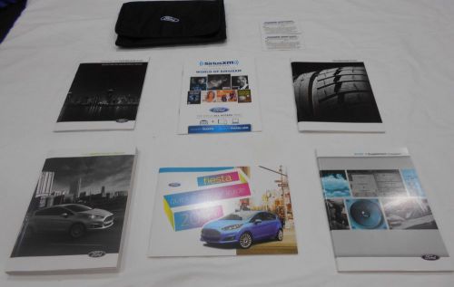 2016 ford fiesta owner manual 7/pc.set + sync &amp; black ford denim factory case