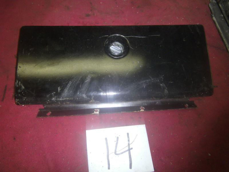 Mopar b body 71-74 original black glove box door good shape nice studs r/t s/e !