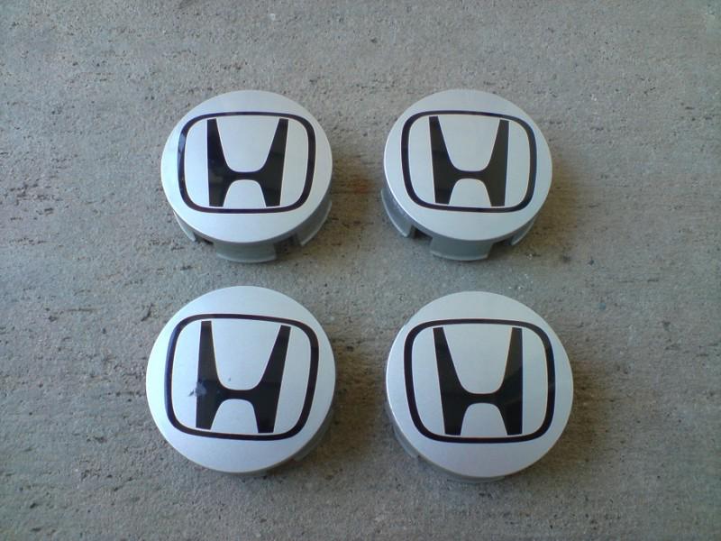 Set of 4 oem honda fit civic si integra gsr blades web center caps size 2.25" 