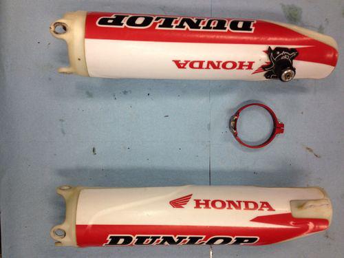 Honda crf250 fork guards with holeshot device