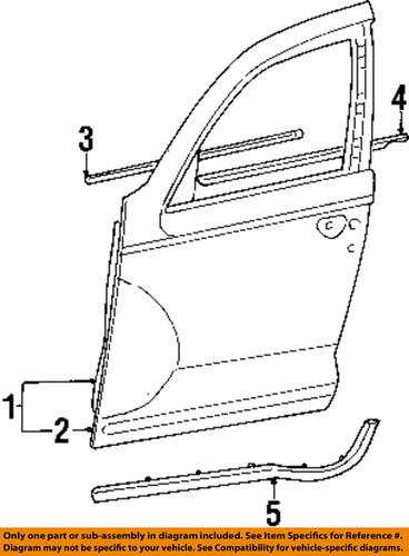 Chrysler oem 4724813ab door outer panel-outer panel