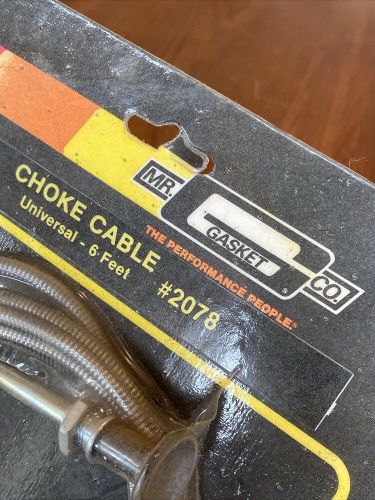 Mr. gasket co. choke cable universal 6ft # 2078 nos vintage brand new sealed