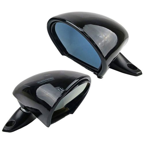 Pair classic car door side view mirror&amp;black view mirror plane mirror universal