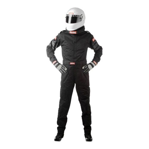 Racequip 110007rqp - 110 series black xxl single layer racing suit