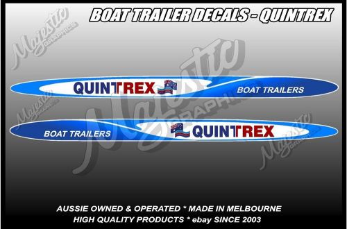 Quintrex - boat trailers - left &amp; right pair - trailer decals / stickers