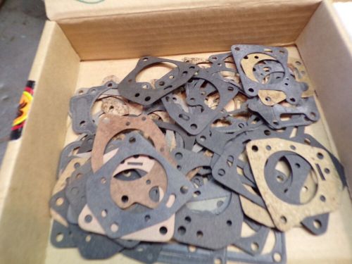 Box of used and new carter yf/yfa gaskets screws levers more carburetor parts