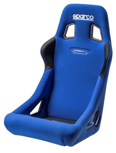 Sparco sprint l large blue fia racing seat 008234laz