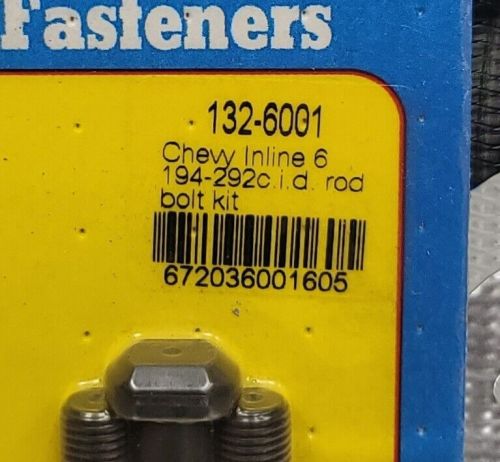 Arp 132-6001 chevy inline 6, 194-292c.i.d. rod bolt kit