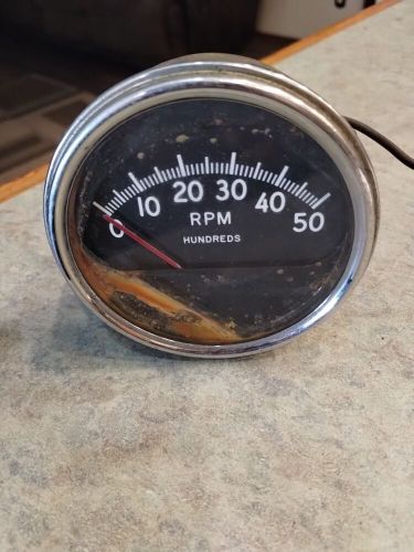 Vintage marine ac tachometer pre-owned for parts